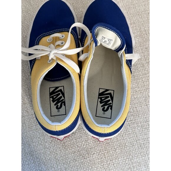 Vans Era Tartan Pack Blue Yellow White Size W6/ M4.5 Unisex 721356 - Picture 9 of 9